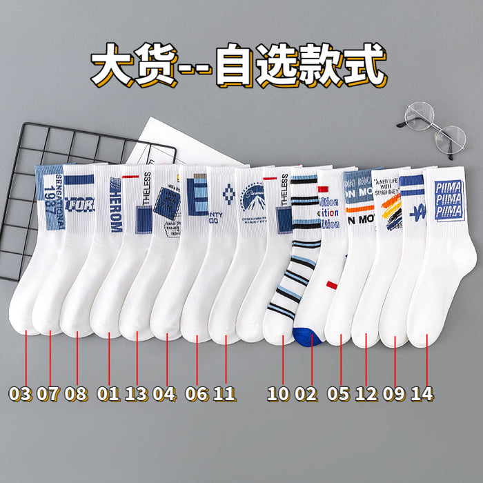 Wholesale Socks women' s sports socks cotton socks white stockings autumn and winter
