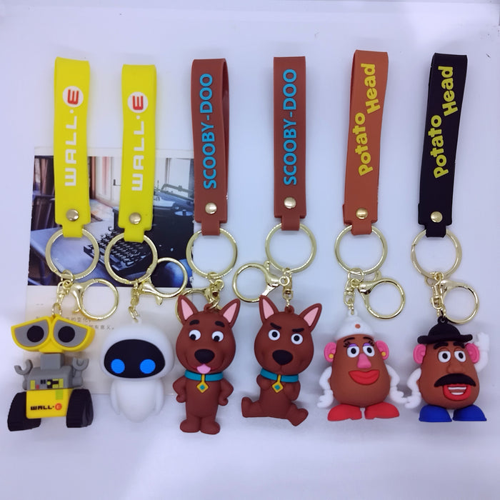 Wholesale Cartoon Mr.  Bullet Robot Keychain Pendant Bag Car Key Chain Accessories