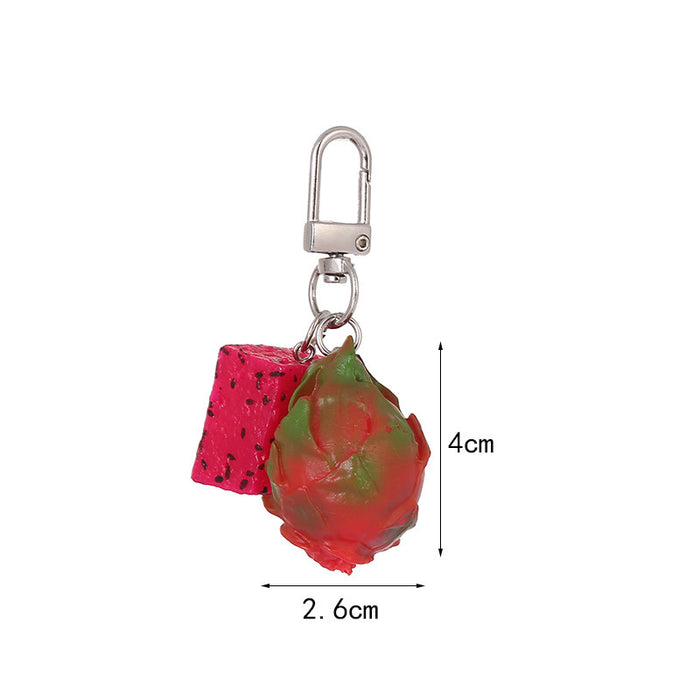 Wholesale Fruity PVC Keychain Chic Decorative Accessory for Bag Charm or Gift MOQ≥2