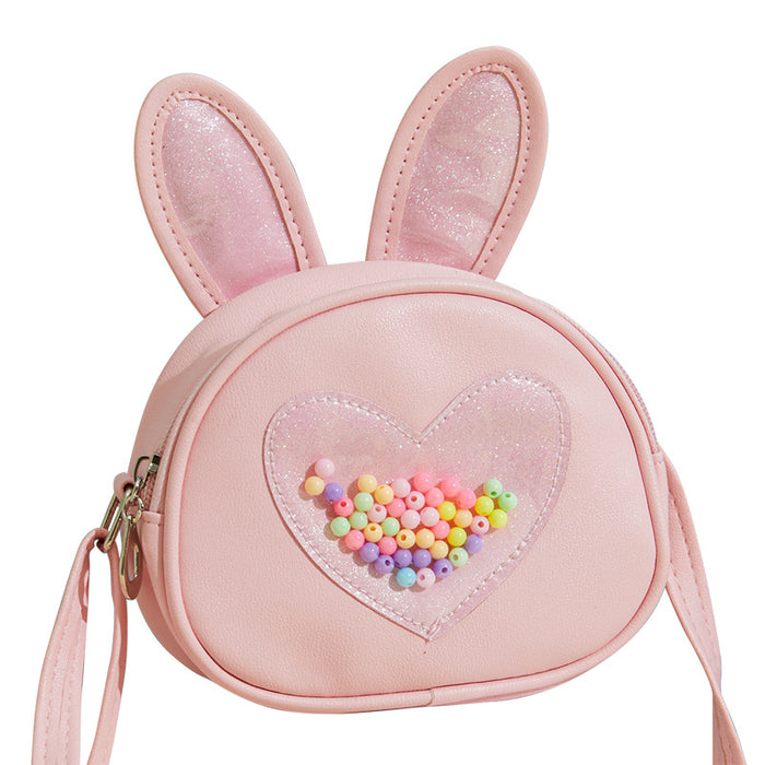Wholesale Crossbody Bag,  Children' s Bag,  One-Shoulder Bunny Ears,  Little Girl' s Cute Cartoon Coin Purse