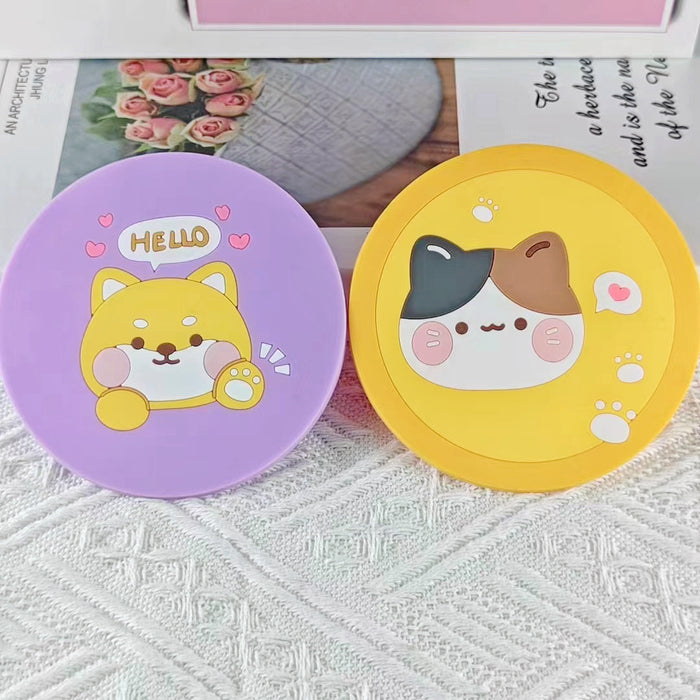 Wholesale Cartoon Soft Plastic Animal Coasters JDC-DCN-HaoH001