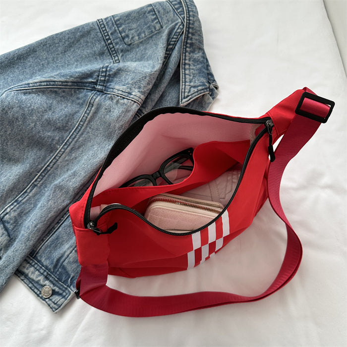 Wholesale Bag niche design, high-end striped crossbody bag