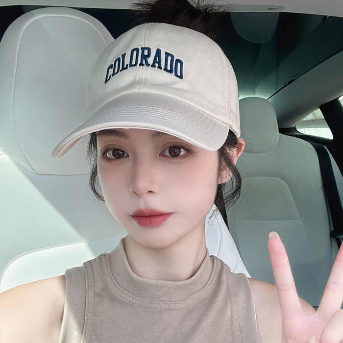 Wholesale Hat summer empty top running duckbill cap baseball cap sunshade sun hat