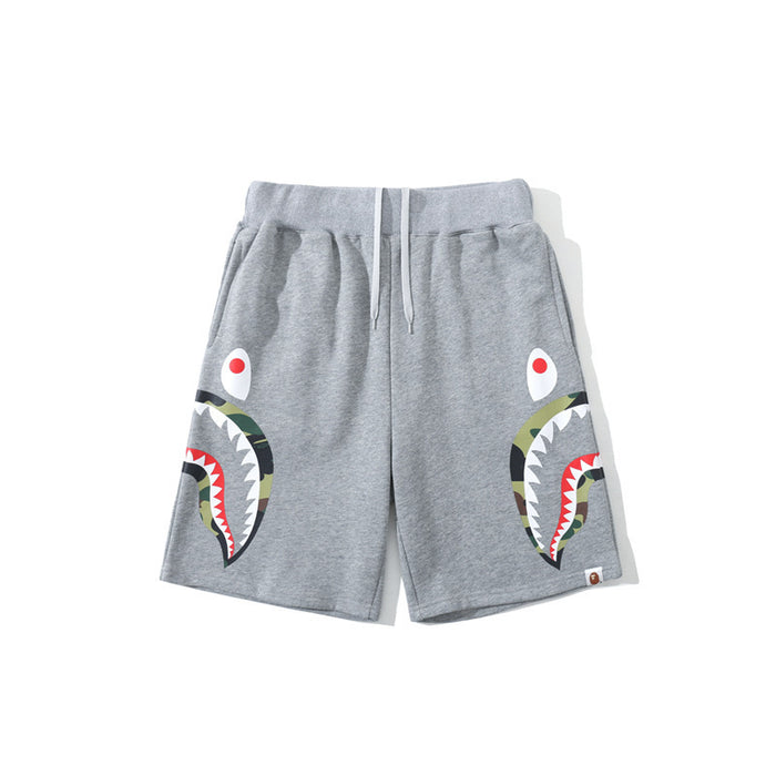 Wholesale Shark Head Print Men's Casual Shorts JDC-MCS-ManY001