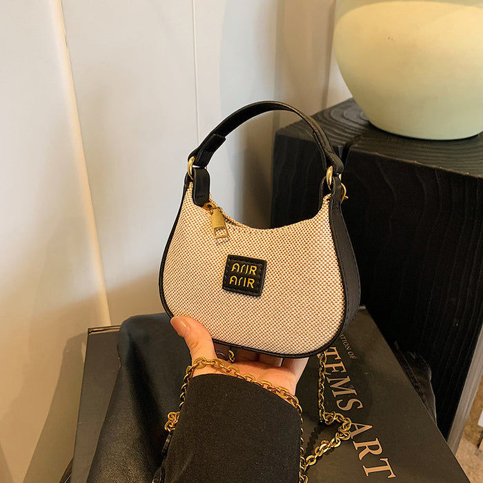 Wholesale Plaid handbag, children's crossbody bag, fashionable underarm shoulder bag