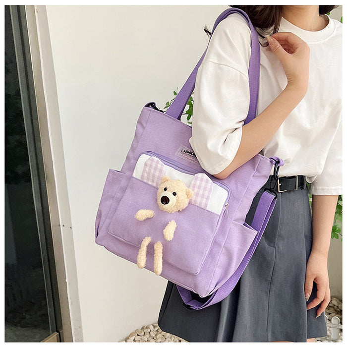 Wholesale Fashionable Simple Canvas Shoulder Bag