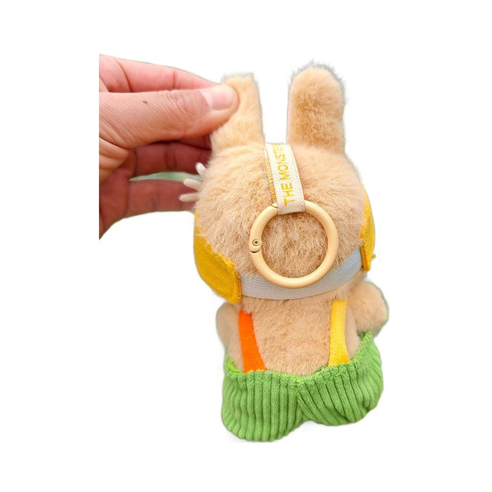 Wholesale Plush Doll Pendant Orange Overalls Little Yellow Hat Best-Selling Cartoon Doll Clothes Internet Celebrity Versatile Clothes