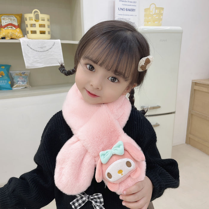 Wholesale Pure Color  Cartoon Cute Scarves