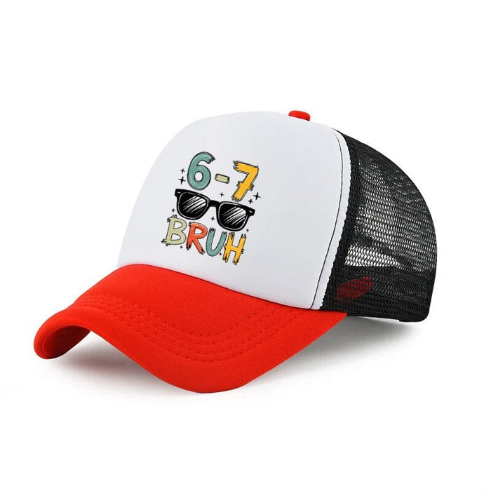 Wholesale Stylish Kids Cartoon Baseball Cap Breathable Mesh Unisex Sun Hat Extended Brim Fashion Accessory