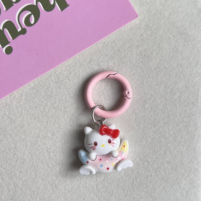 Wholesale Circle keychain, cute backpack pendant, keychain, cartoon gift accessory