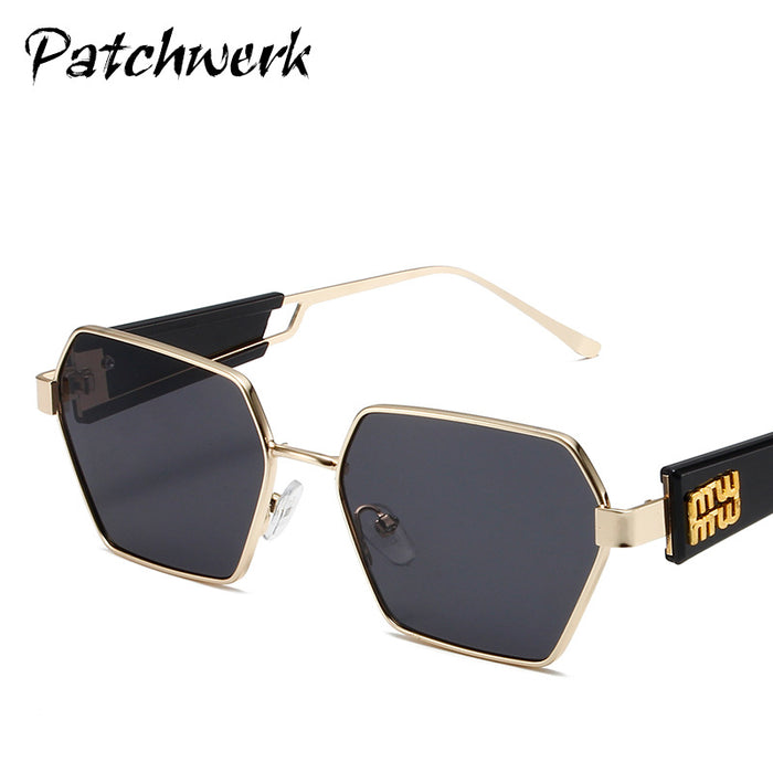 Wholesale Same style metal full frame sunglasses with personalized hollow out glasses