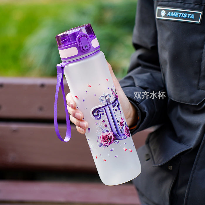 Wholesale Simple letter water bottle