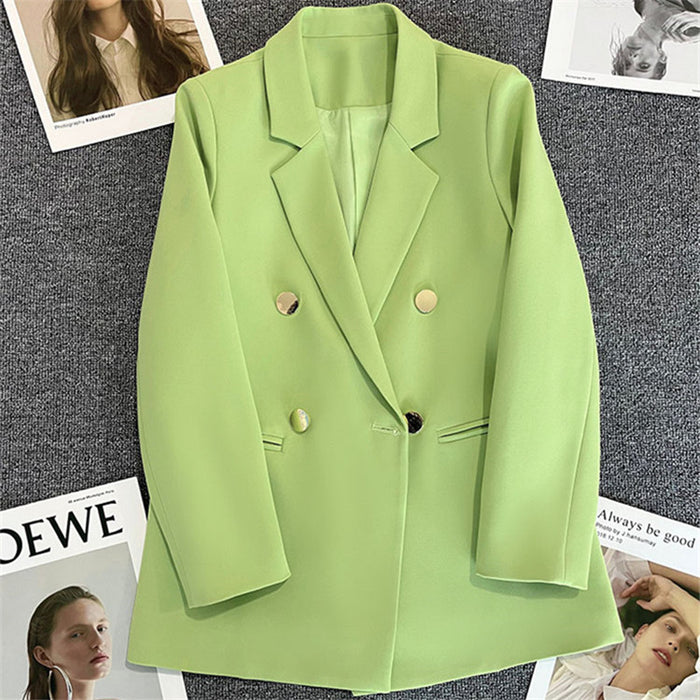 Wholesale Candy, Green Fried Street Suit Jacket Female Internet Celebrity Temperament Small and Casual JDC-CTS-ZX001