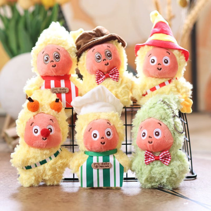 Wholesale Cute star pendant plush toy doll cartoon bag pendant keychain doll