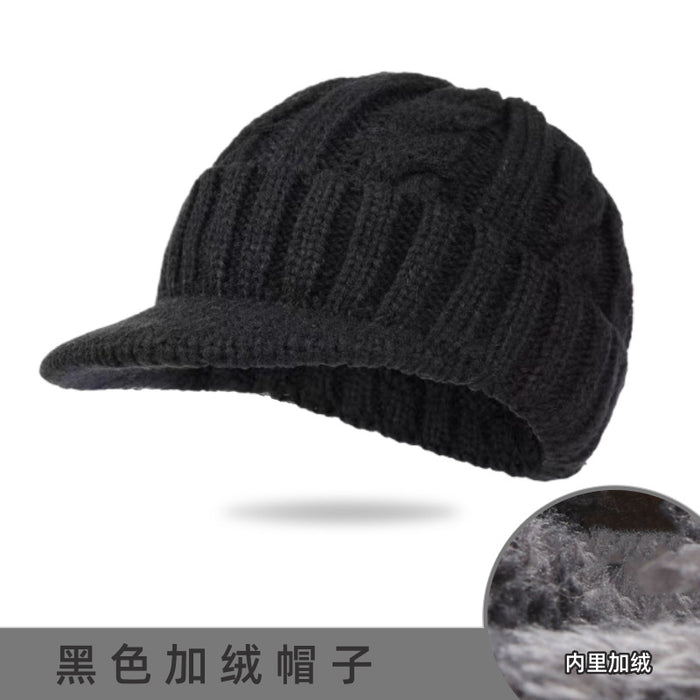 Wholesale Short Brim Cable Knitted Wool Hat JDC-HT-PX012