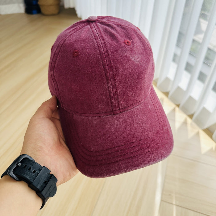 Wholesale The new washed cotton soft top duckbill cap is suitable for versatile baseball caps