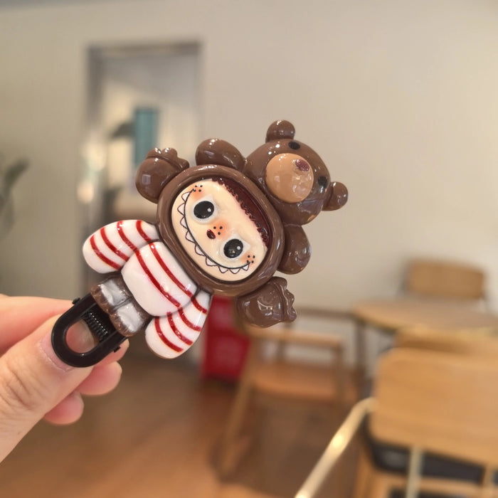 Wholesale Cartoon dress  hair clip  side clip