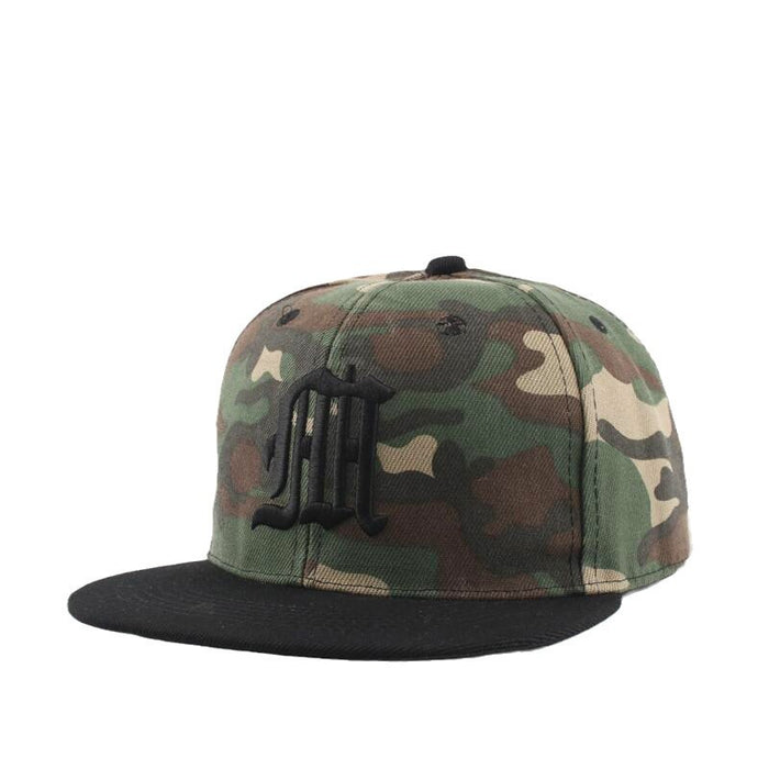 Wholesale Letter embroidered baseball cap outdoor flat brim sun protection hat