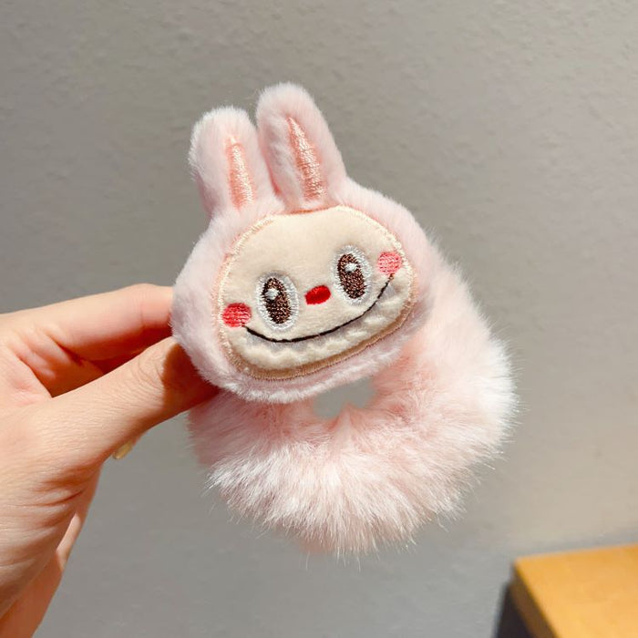 Wholesale Cartoon Cute Plush Rubber Band Hair Band Furry Children' s Sweet and Non-Harmful Hair Headband Hair Care