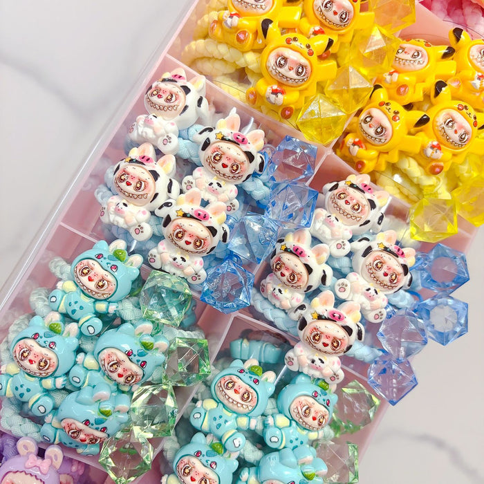 Wholesale Heart Rubber Band Cartoon Headwear Ponytail Hair Tie Hair Rope