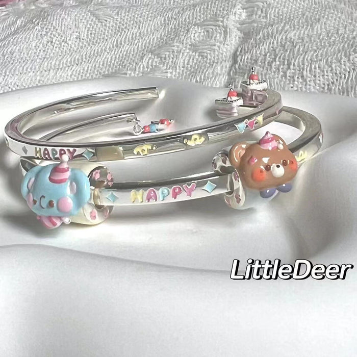 Wholesale Little Bear Party Bracelet Fashion Style Versatile Cute Cartoon Advanced Design Jewelry