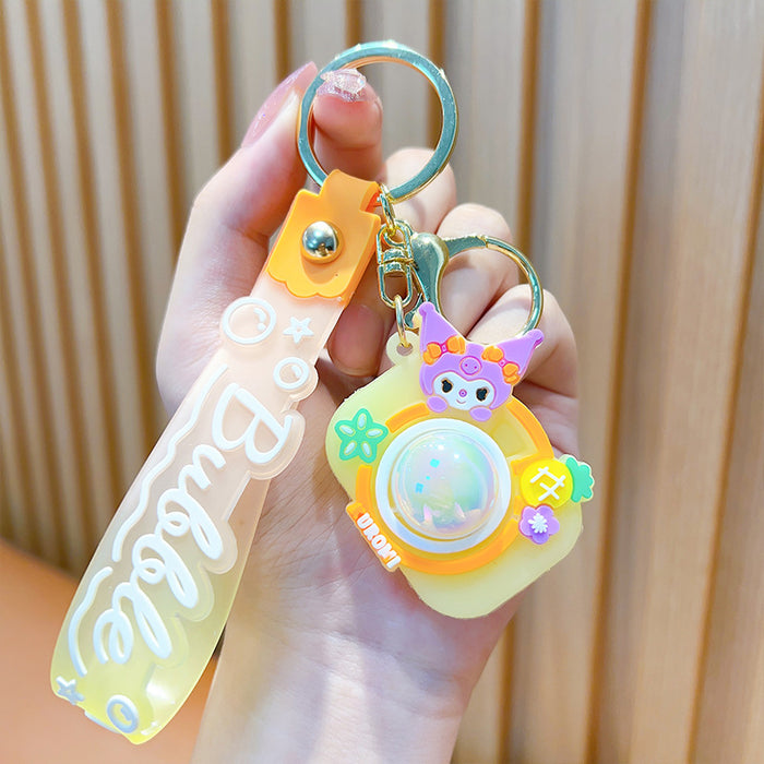 Wholesale Cartoon Flash Camera Cute Car Soft Jelly Decoration Couple's Backpack Cute Keychain Pendant