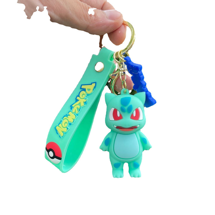 Wholesale PVC keychain, cute anime couple keychain, women's handbag pendant, car accessories wholesale