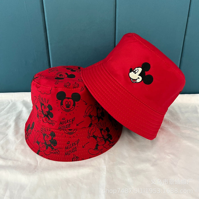 Wholesale New Cotton Fisherman's Hat Versatile Sunscreen Hat Cartoon Double sided Sunscreen Hat