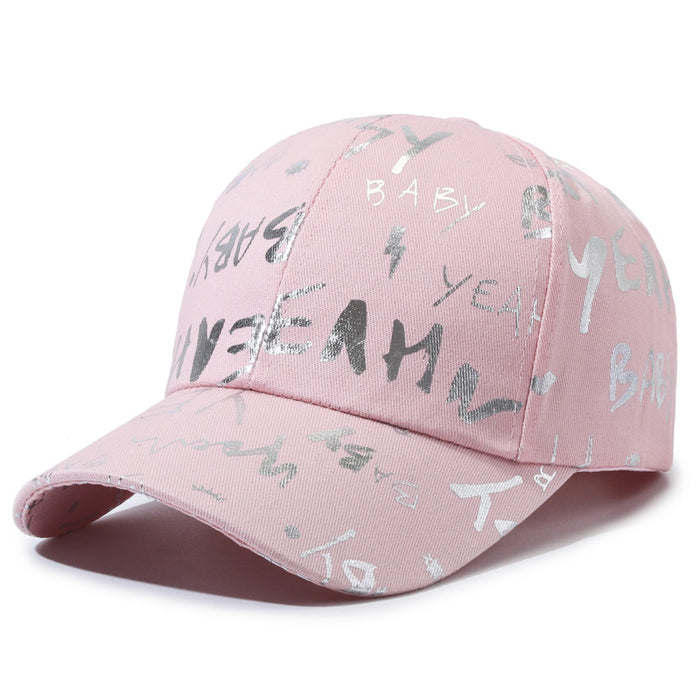 Wholesale Versatile baseball cap, letter printed duckbill cap, casual sports sun hat