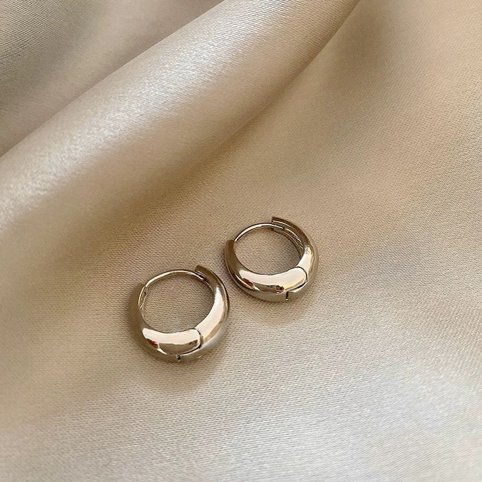 Wholesale Metal circle earrings, light luxury, niche design, ear ring for women