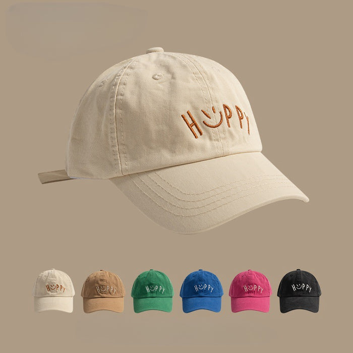 Wholesale Minimally embroidered soft top duckbill cap, versatile for couples, fashionable baseball cap