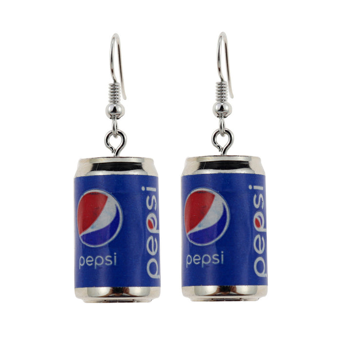 Wholesale Cartoon Beverage Bottle Resin Earrings JDC-ES-niqing024