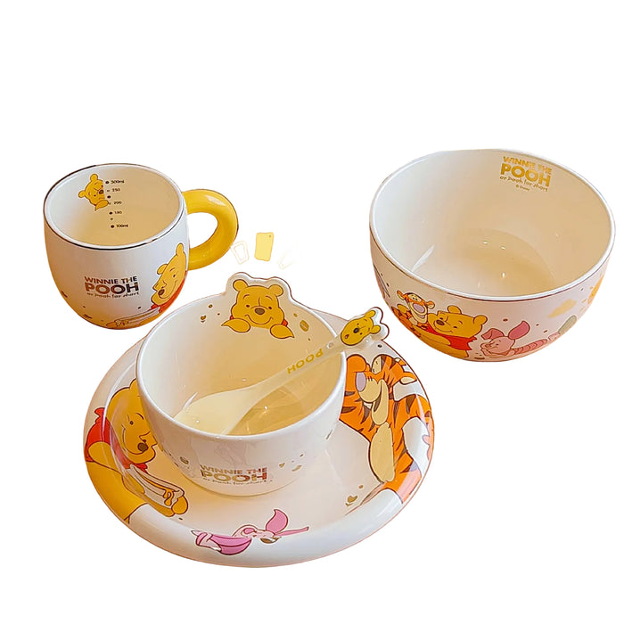 Wholesale Cartoon Pattern Ceramic Bowls and Plates for Single Servings