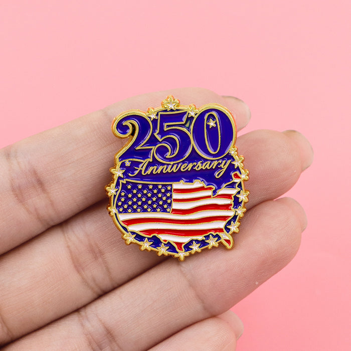 Wholesale Commemorative metal backpacks,  clothing accessories,  painted finish letter alloy brooches