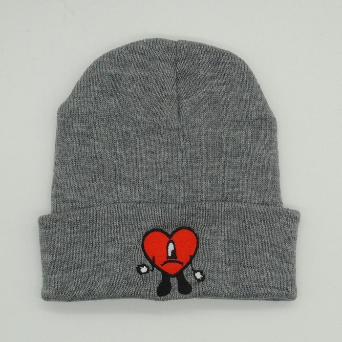 Wholesale Autumn and Winter Acrylic Cartoon Embroidery Knitted Beanie JDC-FH-PeiN018