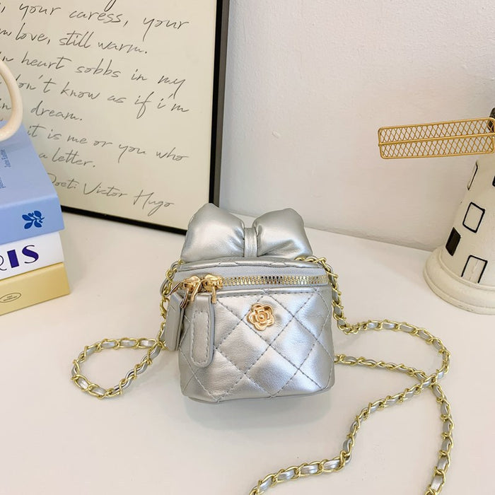 Wholesale Golden Camellia Mini Crossbody Bag for Parent-Child