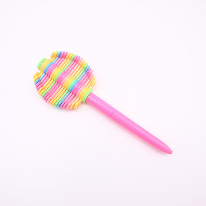 Wholesale Flower Petal Lollipop Tablets Plastic Bead Pen JDC-PN-ChenYu003