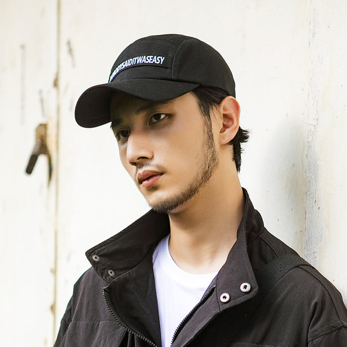 Wholesale Big head hat, black baseball cap, casual and versatile, plus size duckbill cap for men