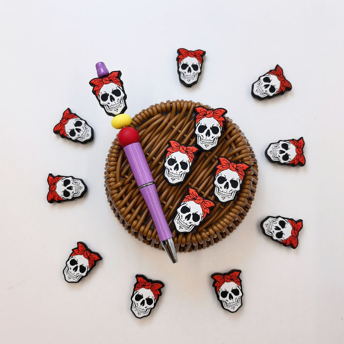 Wholesale 300PCS Halloween Silicone Cartoon Focal Beads JDC-BDS-Nais283