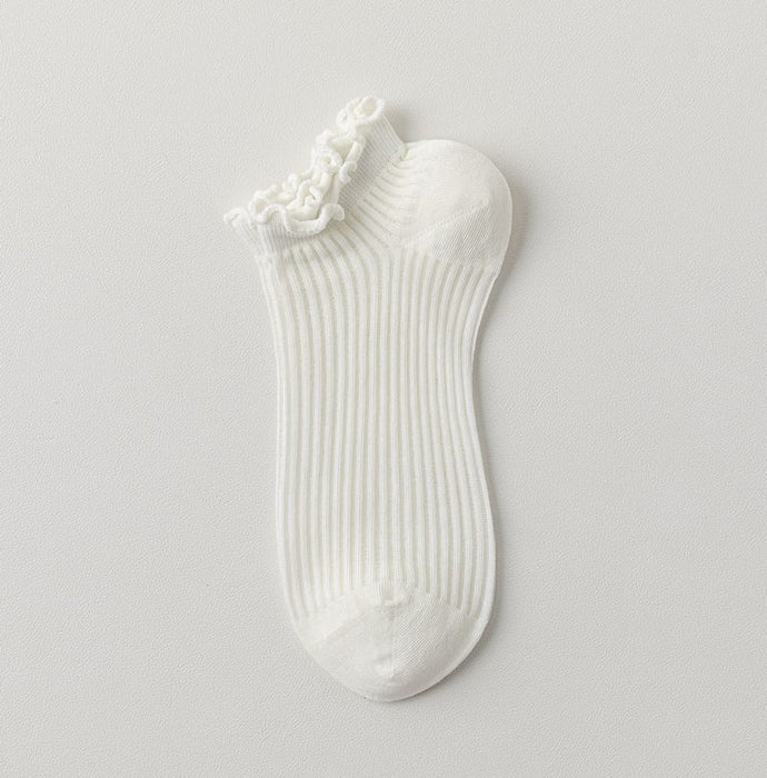 Wholesale Mesh breathable all-in-one machine boneless fungus edge short tube socks