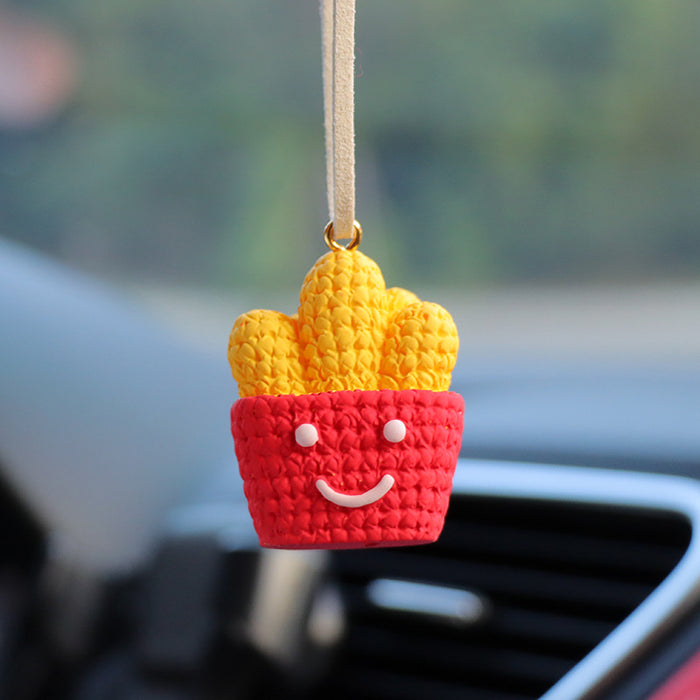 Wholesale Resin Rainbow Sun Car Rearview Mirror Pendant Decorative Car Ornament