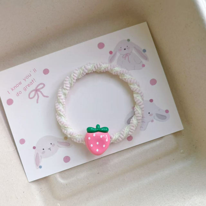 Wholesale Cute Strawberry Hair Rope All-match Headwear Rubber Band Hair Accessories