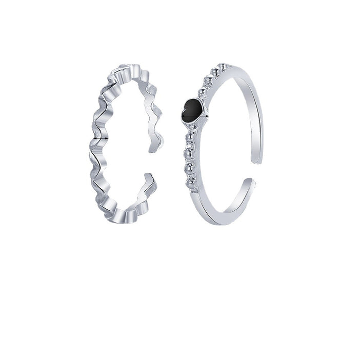 Wholesale Moonstone Heart Adjustable Ring for Women