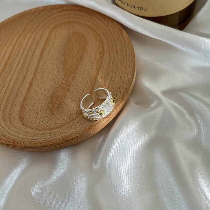 Wholesale Vintage sparkling diamond starburst ring