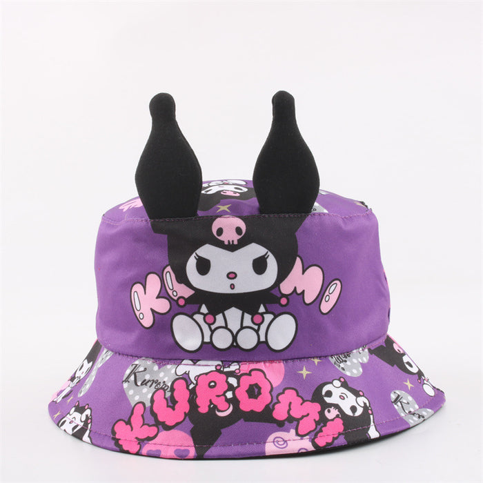 Wholesale  children' s hat cartoon animation baby fisherman hat summer sunshade sun hat