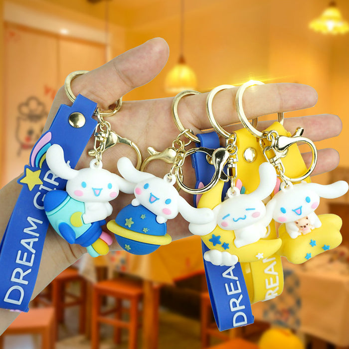 Wholesale Rubber Cartoon Doll Keychain JDC-KC-Yexiang018