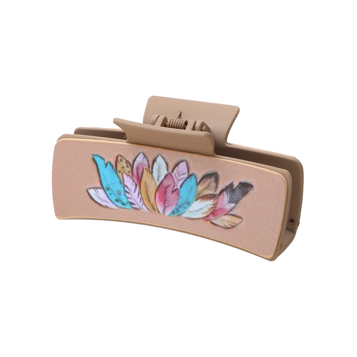 Wholesale Western Style Letter Mom Cactus Sunflower Leather Hair Clip JDC-HC-TianPi005