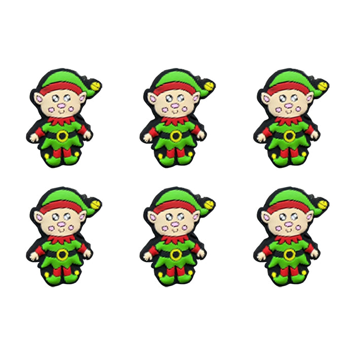 Wholesale 10pcs/20pcs Cute Cartoon Christmas Silicone Focal Beads JDC-BDS-NaiSi016