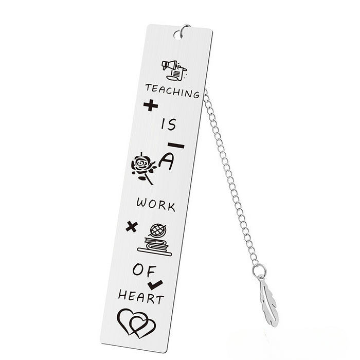 Wholesale Stainless Steel Teacher's Day Bookmark JDC-BM-GangG001