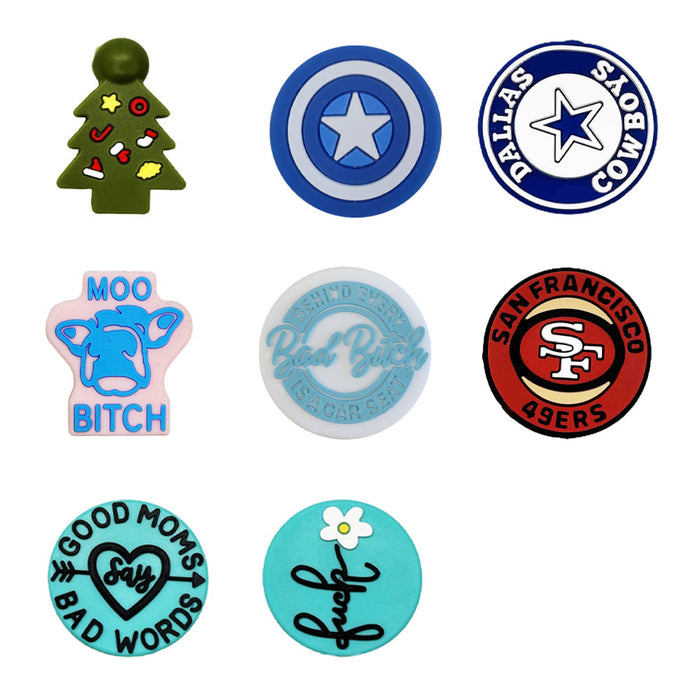 Wholesale 50pcs Cartoon Silicone Beads JDC-BDS-FangG024